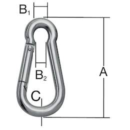 1235726 - Feuerwehrkarabiner in Großpack