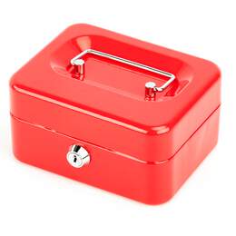 1303676 - Geldkassette rot HxBxT:85x155x130mm