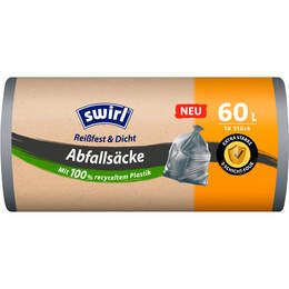 1315937 - Abfallsäcke 60l 10er silber 68x73cm extra stark