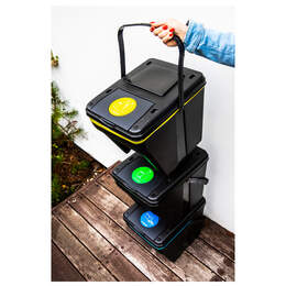 1319248 - Mülltrennset ECOsorter 3er a` 25l schwarz