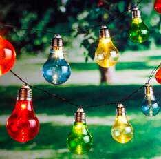 1320154 - Solar LED Lichterkette mit 10 bunten LED`s