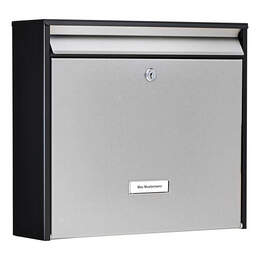 1325166 - Briefkasten Oxford 6877 B+S Balck&Steel, HxBxT:322x362x100