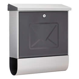 1325167 - Briefkasten Lucenta 2700 Ni Edelstahl, HxBxT: 425x380x115