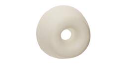 1131866 - Sitzbrettpuffer wei&szlig; Vollgummi,4Stk.