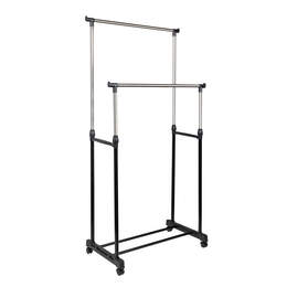 1325711 - Garderobenst&auml;nder m.4 Rollen 80x43x90-160cm