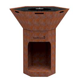 1289155 - Holzkohlegrill Nestor Original aus Cortenstahl 92x92x101cm