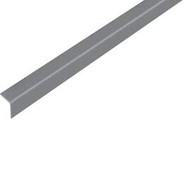 1241005 - Winkelprofil Kunstst.selbstkl. grau metallic,1m/20x20x1,5mm