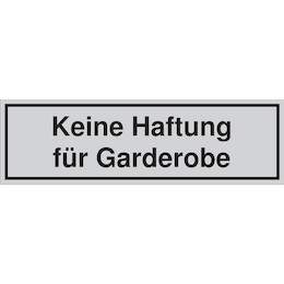 1177293 - Türschild selbstkl.150x45mm silbermatt,Haftung,1Stk.