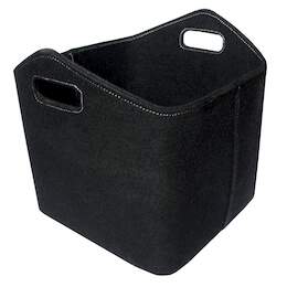 1217440 - Filz-Holzkorb, schwarz 38x35cm, H: 37cm