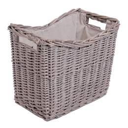 1217441 - Weideholzkorb beige/grau 45x30cm, H: 40cm