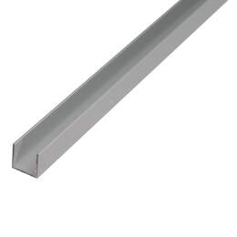 1244990 - U-Profil Alu silber eloxiert f.Spannplatten