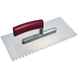 1064614 - Glättekelle 2-seitig gez. 280x130x0,75mm gebog. Griff