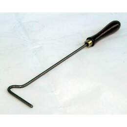 1029052 - Bügelhaken aus Rundstahl blank m. Holzgriff ca. 35cm