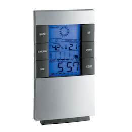 1187525 - Wetterstation dig.silber 80x20 x135mm