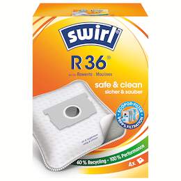 1200631 - Staubsaugerbeutel R36 Swirl EcoPor Plus zu Rowenta