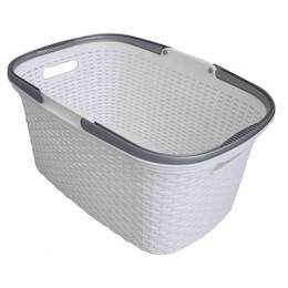 1246604 - Wäschekorb 32l m.2 Griffen Ku-Rattan