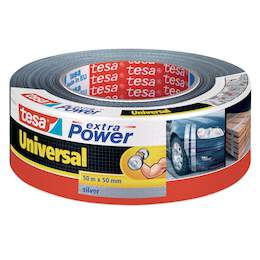 1107408 - Gewebeband Extra-power silber 50m 50mm Universal