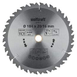 1261980 - Handkreissägeblatt HM Z22 184x2,4x16/20mm Wechselzahn