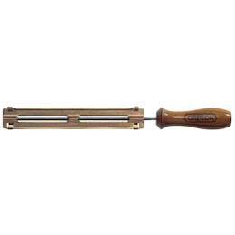 1187302 - Feilenhalter mit Rundfeile 4,0mm und Holzgriff 
