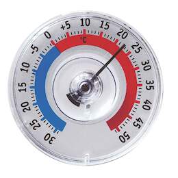 1263444 - Fensterthermometer Twatcher Kst. DM 80mm transp. SB