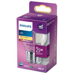 1265484 - LED Tropfen Fila 25 W E27 WW 250lm klar warmweiß