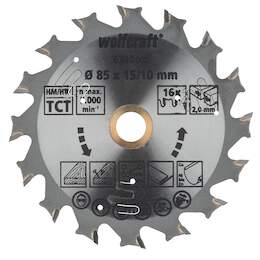1275313 - Handkreissägeblatt HM f. Akku Z16, 85x1,5x10/15mm