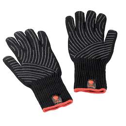 1206790 - Grillhandschuh-Set (L/XL) mit Silikon-Griffflächen, schwarz