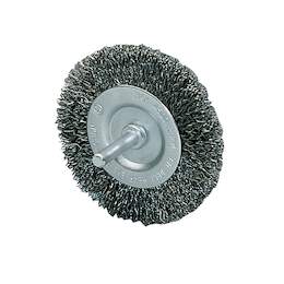 1033700 - Rundbürste gewellt DM 75mm Schaft 6mm Stahldraht 0,30mm