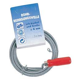 1033920 - Heimwerker-Rohrreinigungswelle m. Kurbel u. Griff