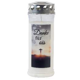 1286477 - Gedenk-Kerze groß "Danke für ois"